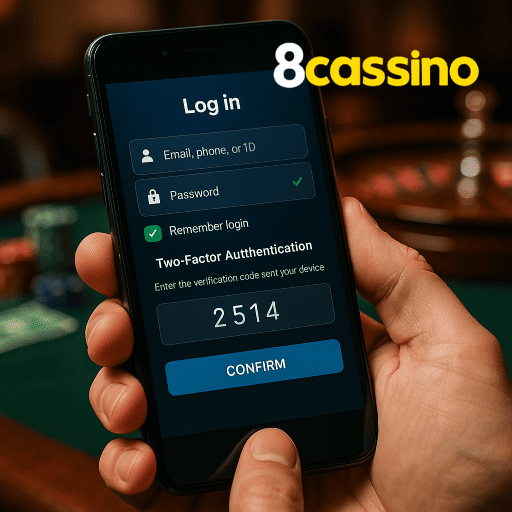 Figura 2 do login da 8 CASSINO